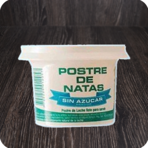 Postre de natas sin azúcar